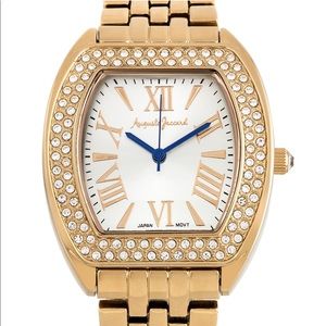 Stylish Pave Crystal Studded Bezel Ladies Watch